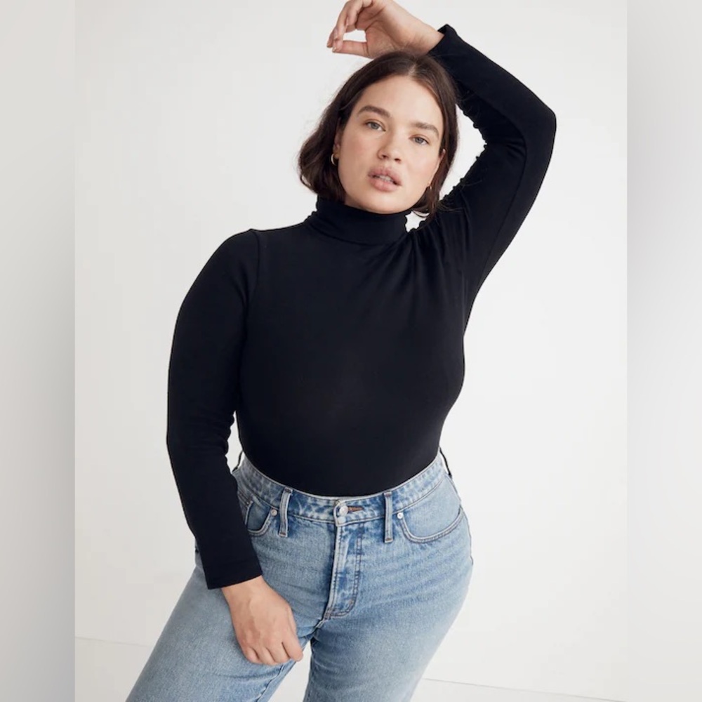 Madewell Black Turtleneck Bodysuit NWT Size 2X